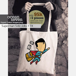 OceanSeven_Shopping Bag_Tas Belanja__Fun Cartoon_Superman Side Jobs 1 TX