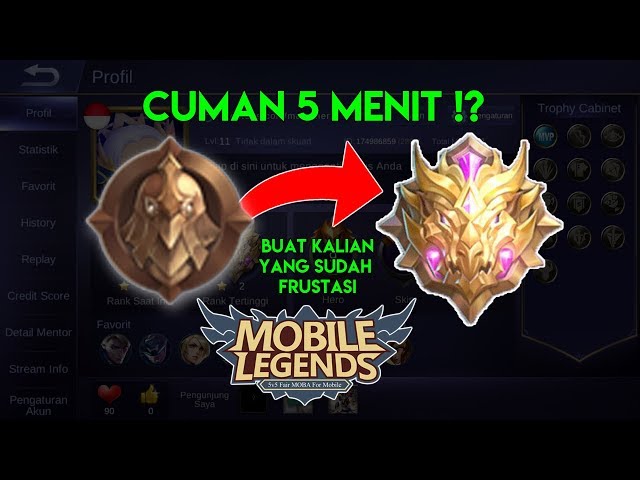  Bermain Mobile Legends menjadi pilihan yang cukup baik ketika Anda ingin mengisi waktu lu Cara Cepat Naik Rank Mobile Legends