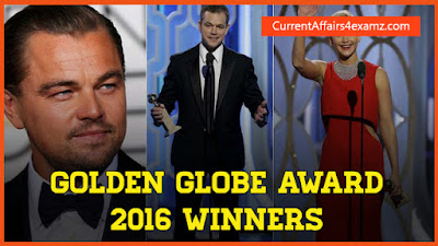 Golden Globe Awards 2016 Winners List