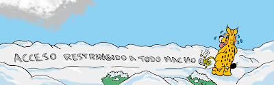 Marcando territorio en la nieve