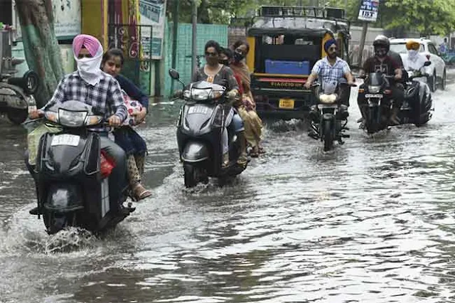 la mousson en Inde