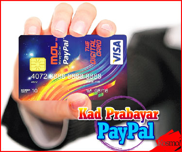 Kad Prabayar Paypal - Transaksi di Internet lebih selamat