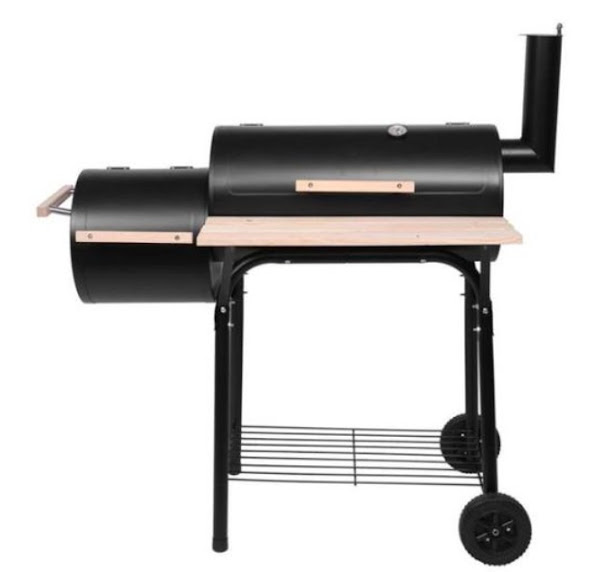 Image: Charcoal BBQ Grill Outdoor Meat Cooker Smoker for Patio Backyard