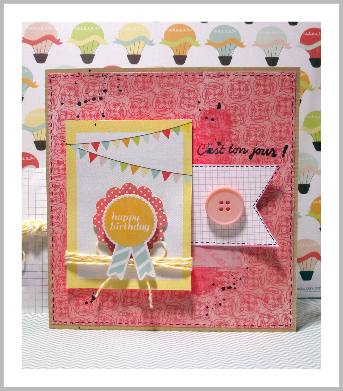 Carte invitation anniversaire Bonjour les enfants - image pour invitation anniversaire a imprimer