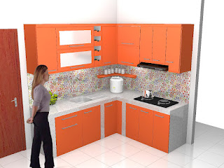 Kitchen Set 15 Pintu Dan 6 Laci Lengkap Dengan Kompor Dan Penghisap Panas