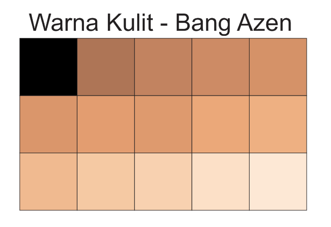 Pallete Warna  Kulit CorelDRAW Bang Azen Blog