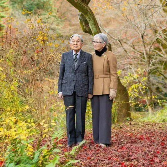 Emperor Naruhito and Empress Masako, Emperor Emeritus Akihito and Empress Emerita Michiko