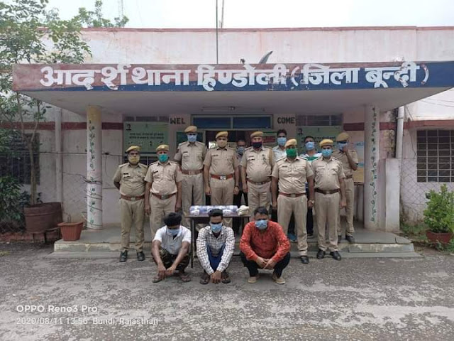 हिंडोली थाना पुलिस की बड़ी कार्रवाई