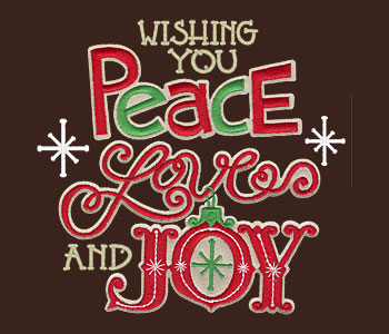 Wishing all of you the gifts of peace, love, and joy this Christmas! ♥