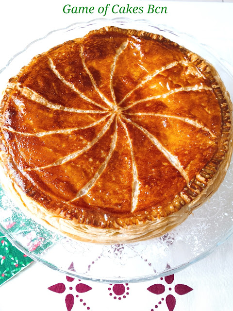 galette des rois ligera con crema de almendras y manzana