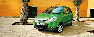 green Chevrolet Matiz