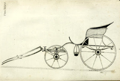 Poney or one-horse phaeton  from A Treatise on carriages by W Felton (1796)