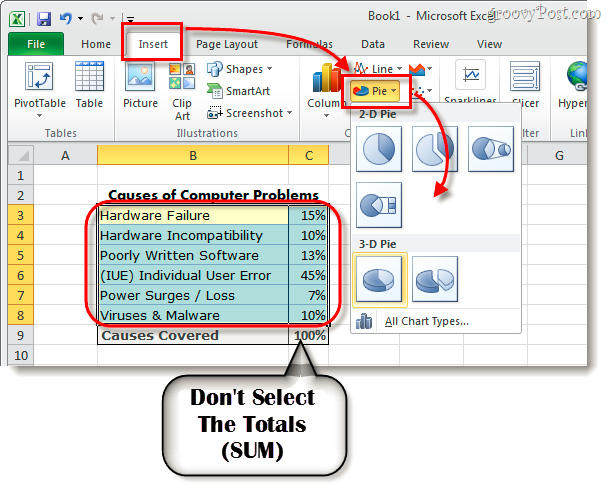 Tạo biểu đồ trong Excel 2007/2010