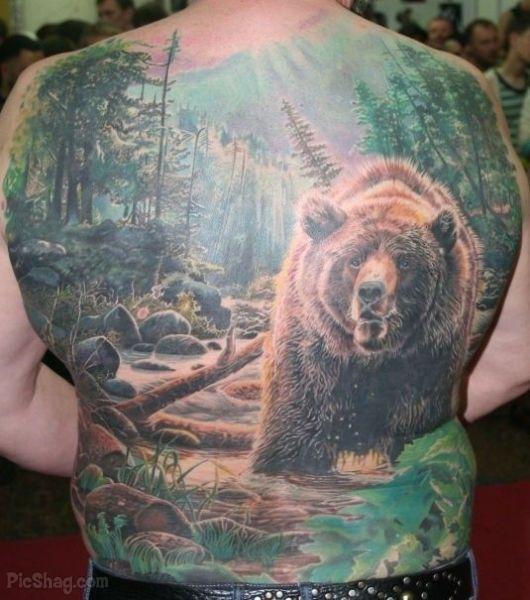 tribal bear tattoo. aspects of ear tattoos is