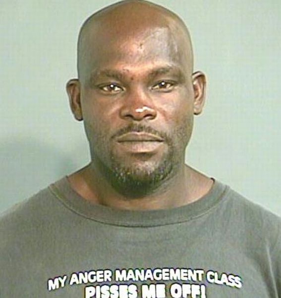 People Wearing Funny T-Shirts in Mug Shots