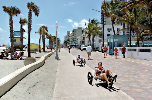 Hollywood Beach in Miami