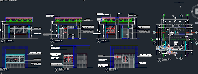 Gas plant project in AutoCAD 