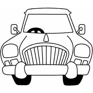 Front Cartoon Car