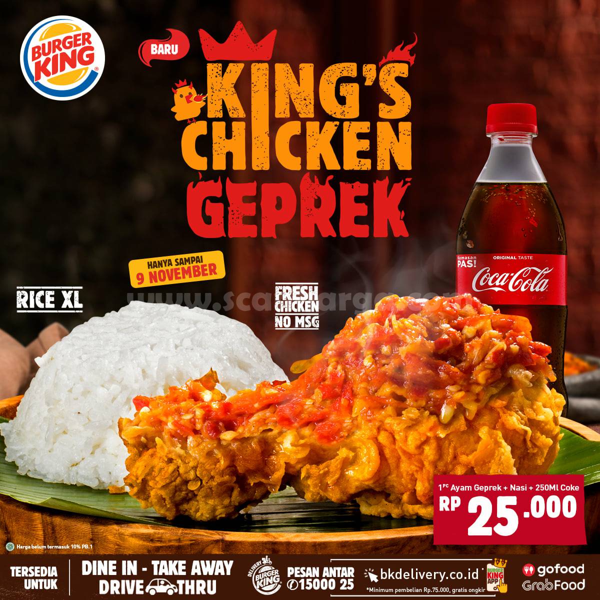 Promo Burger KING’S CHICKEN SAMBAL GEPREK