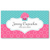 Cupcake Business Cards - Heart Cupcakes Business Cards | Customise Online Plus Free ... / Cream and blue retro line cupcake business card.
