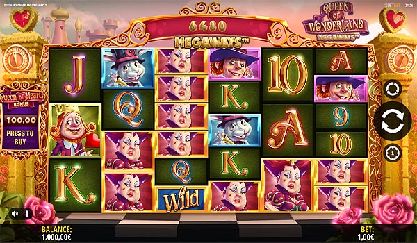 Main Gratis Slot Indonesia - Queen of Wonderland Megaways iSoftbet