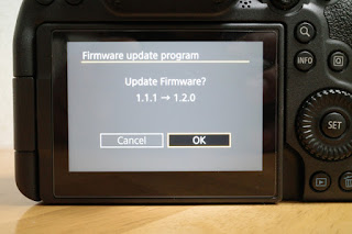 Canon EOS R6ファームウェアアップデート