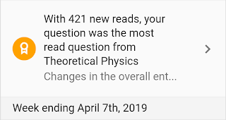 Most read question from Theoretical Physics