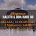 Hadith & Doa Hari Ini | 10 Ogos 2021 | 1 Muharram 1443H | SELASA