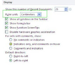 Labim: Mengubah Inci Menjadi Centimeter pada Ms. Excel 2010