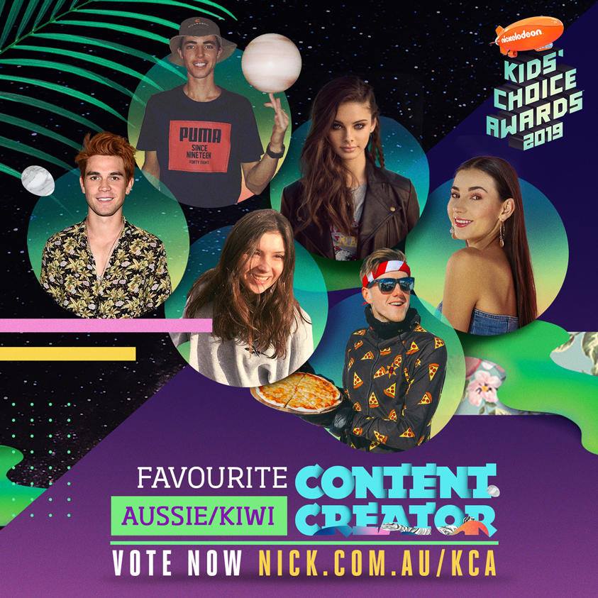 Nickalive Aussie Kiwi Favourites Nominated In Nickelodeon S Kids Choice Awards 19 Nickelodeon Australia And New Zealand