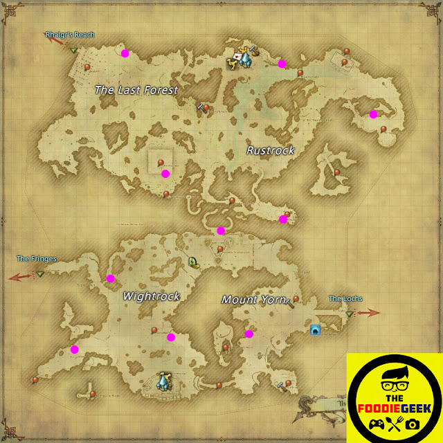 Final Fantasy XIV: Stormblood All Aether Current Locations - The Peaks