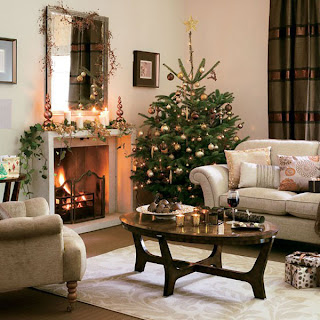 Christmas trees and mirror decoration ideas