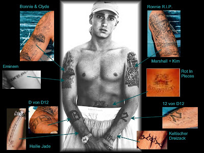 He became famous through the great tattoos of Eminem. Eminem Tattoos