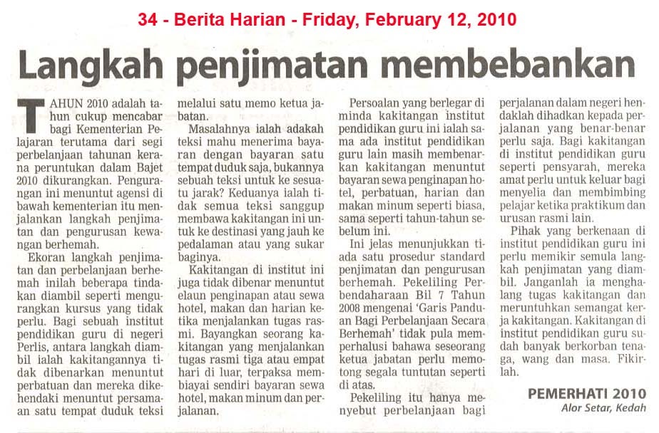 Alamat Surat Pembaca Berita Harian