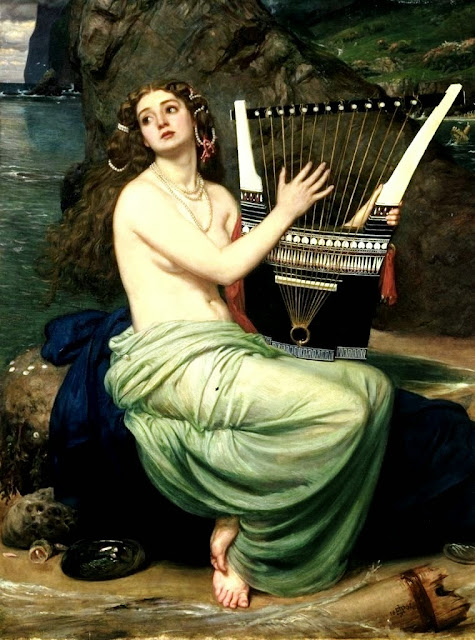 syren, Edward Poynter, lyre