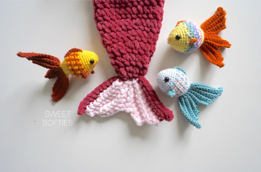 Mosaic Goldfish · Free Amigurumi Crochet Pattern - Sweet Softies