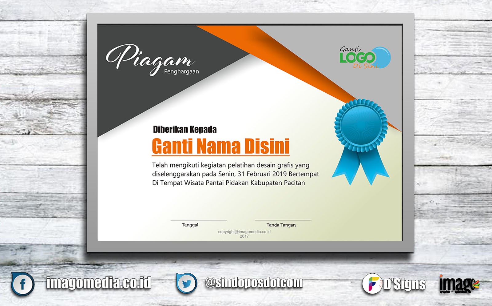 Contoh Sertifikat Penghargaan Lomba Prestasi Keren  Imago 