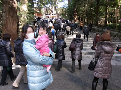 伊勢神宮にて