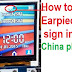 China phone earpiece hands free sign 100% solution.