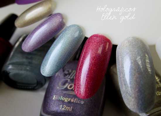 Ellen Gold Holográficos Swatches