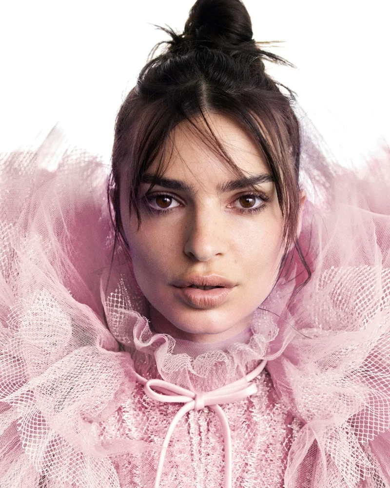 Emily Ratajkowski poses for the Viktor & Rolf FLOWERBOMB Perfume Campaign