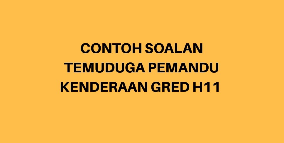 Soalan Temuduga Tentang Isu Semasa - Kecemasan l