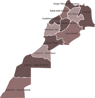 The 12 regions of Morocco