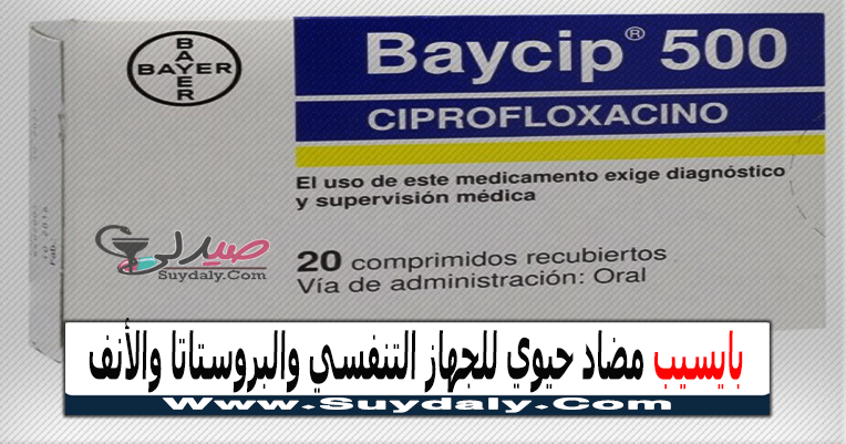 بايسيب Baycip مضاد حيوي لعدوى الجيوب الأنفية والبروستاتا والسيلان السعر والبديل