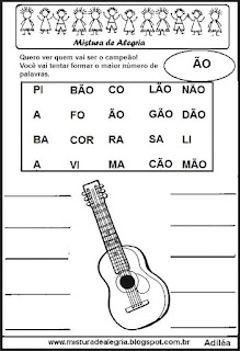 Sílabas complexas atividades para imprimir