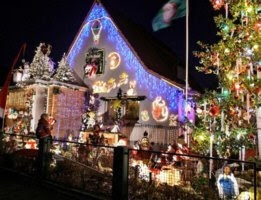 decoração de natal casas