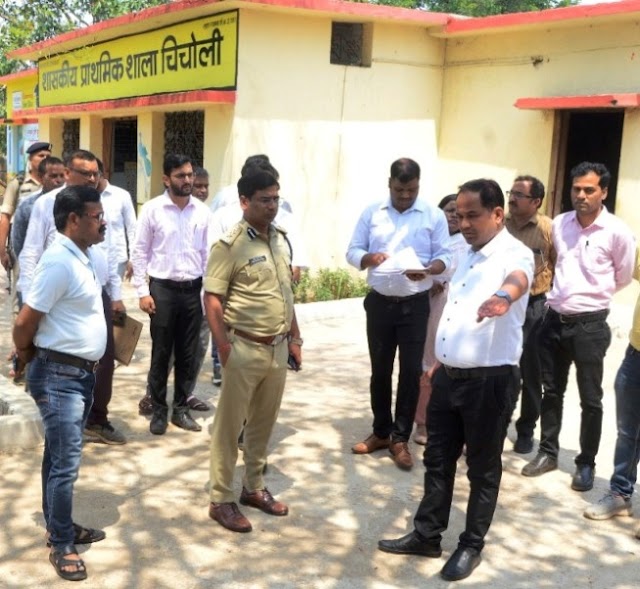  कलेक्टर-एसएसपी ने धरसींवा, बलौदा-बाजार विधानसभा का किया दौरा