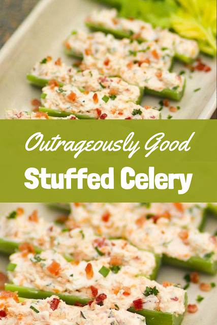 Outrageously Good Stuffed Celery