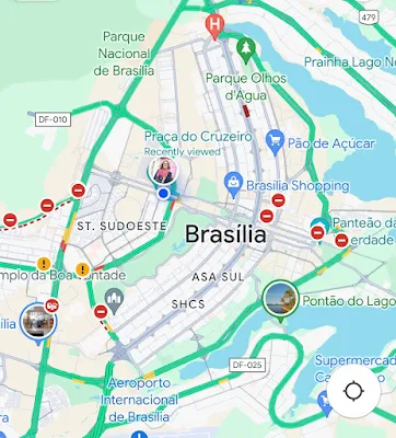 Location of Memorial JK in Brasilia on Google Maps