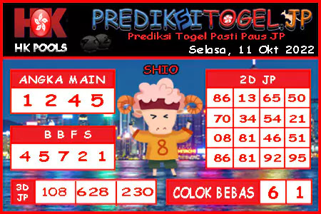 Prediksi Togel Hongkong JP Selasa 11 Oktober 2022